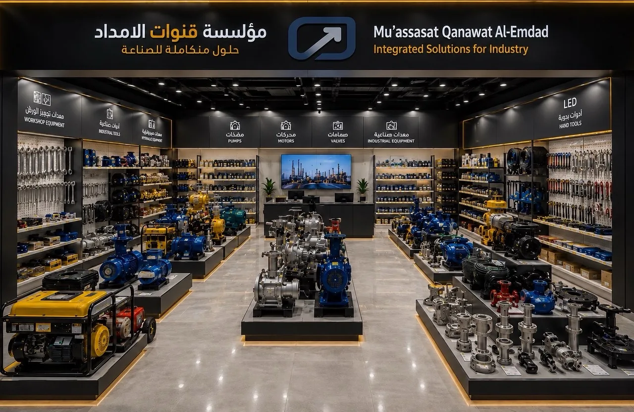 مستودع ومعدات التوريد الصناعي لدى مؤسسة قنوات الإمداد التجارية في الدمام